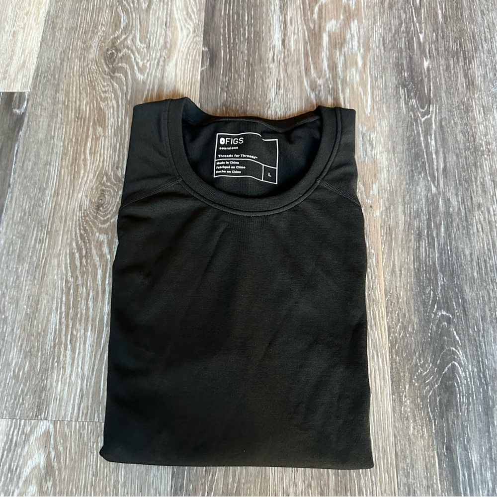 Figs Black Salta Seamless Longsleeve Underscrub